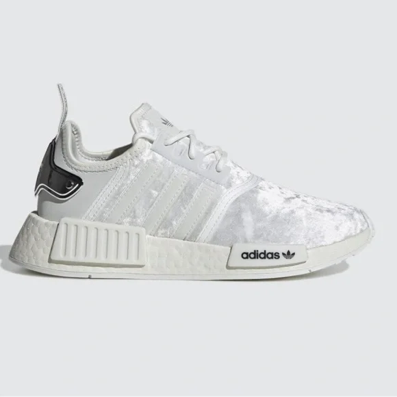 NEW! Adidas Women's NMD_R1 Crystal White Silver Metallic Running Shoes Size 8 - Picture 9 of 9